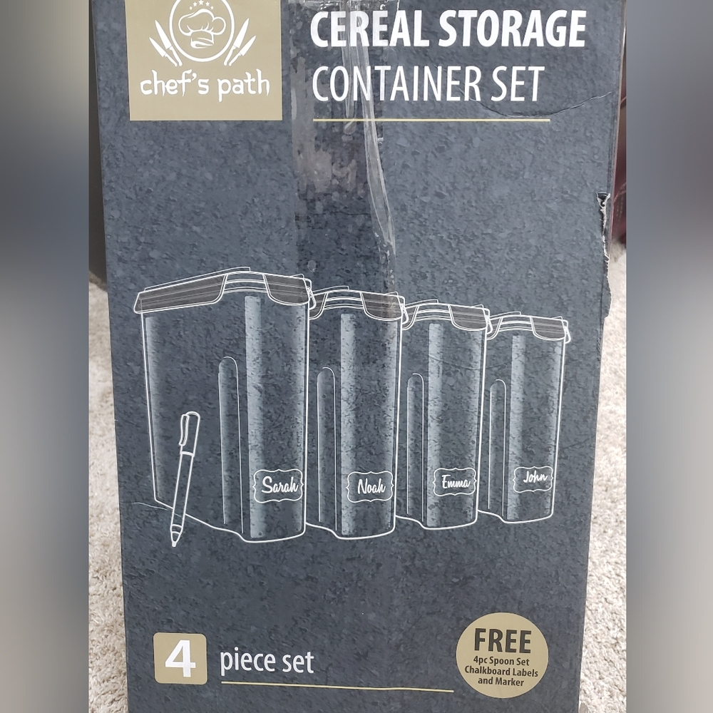 Cereal storage containers
